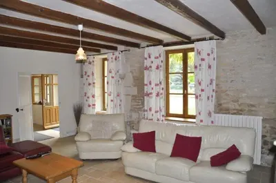 Coin salon dans l'établissement Limort Farmhouse