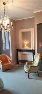 Coin salon dans l'établissement B&B Chateau La Séchère