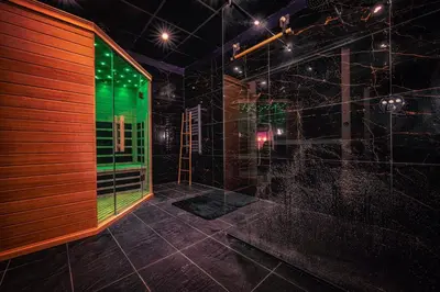 Salle de bains dans l'établissement La Parenthèse Jacuzzi sauna privatif Cognac