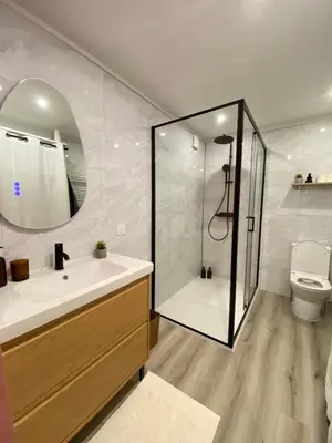 Salle de bains dans l'établissement Nouveau Studio Oasis