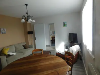 Coin salon dans l'établissement gîte MMR