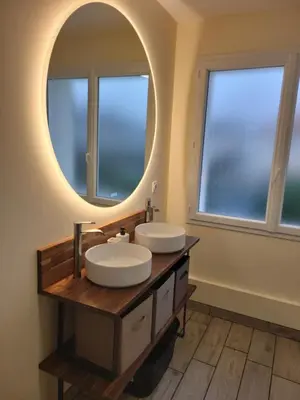 Salle de bains dans l'établissement Le paisible