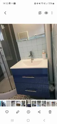 Salle de bains dans l'établissement Cognac