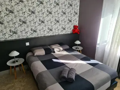 Un ou plusieurs lits dans un hébergement de l'établissement Studio indépendant