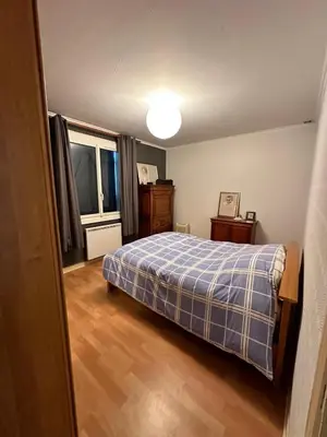Un ou plusieurs lits dans un hébergement de l'établissement Plain pied aux portes de La Rochelle 2chbres