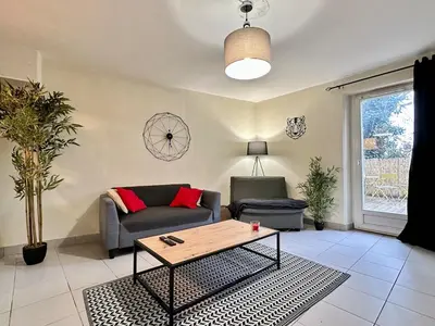 Coin salon dans l'établissement Maison de Ville