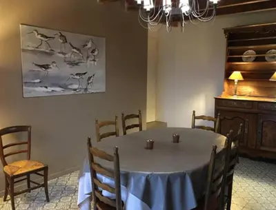 Coin salon dans l'établissement Country home, gite proche Benon et La Rochelle