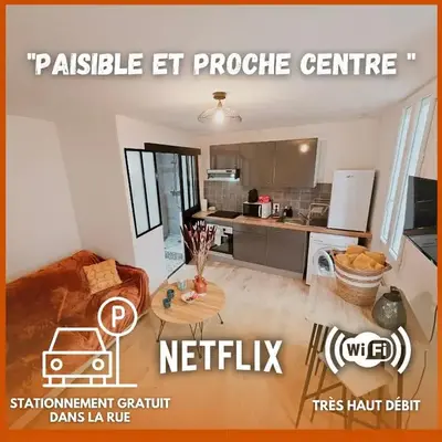 Studio au calme proche centre