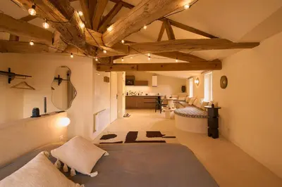 Un ou plusieurs lits dans un hébergement de l'établissement Logement Cozy & Atypique - Centre Cognac - Confort