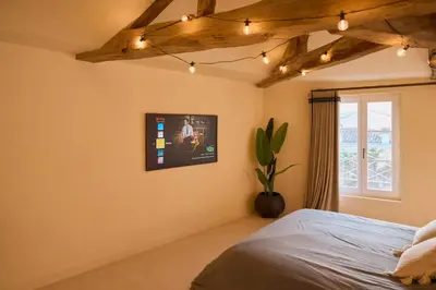 Un ou plusieurs lits dans un hébergement de l'établissement Logement Cozy & Atypique - Centre Cognac - Confort