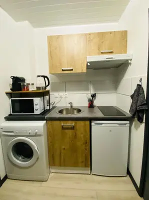 Cuisine ou kitchenette dans l'établissement Le Delta - Centre CHU - parking privé - Netflix