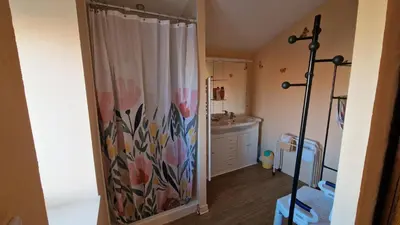 Salle de bains dans l'établissement Les lauriers