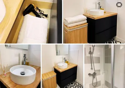 Salle de bains dans l'établissement Studio Nid Urbain