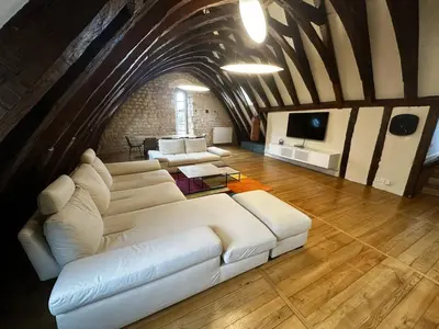 Coin salon dans l'établissement Les Arches