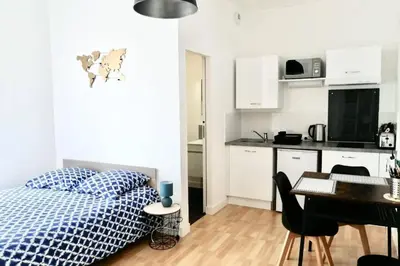 Cuisine ou kitchenette dans l'établissement Huka Studio - Centre Ville Poitiers