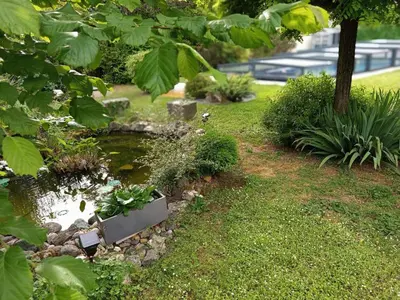 Jardin de l'établissement Gite de Marthon, 10 personnes