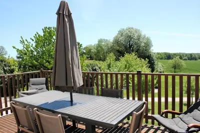 Balcon ou terrasse dans l'établissement Gites at Le Tilleul - Le Pommier
