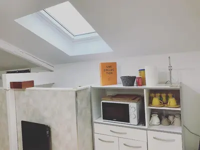 Cuisine ou kitchenette dans l'établissement La Grange d'Antornac