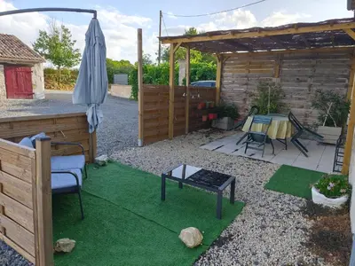 Jardin de l'établissement campagne chaleureuse