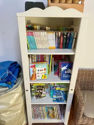 Bibliothèque dans la maison de vacances