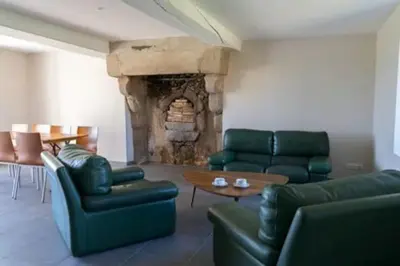 Coin salon dans l'établissement Le Clos de l'Archeneau