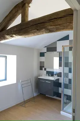 Cuisine ou kitchenette dans l'établissement Le Clos de l'Archeneau