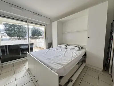 Un ou plusieurs lits dans un hébergement de l'établissement Appt 1 pièce CHATELAILLON PLAGE - CL090-021