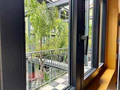 Balcon ou terrasse dans l'établissement Smartappart Niort