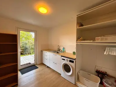 Cuisine ou kitchenette dans l'établissement Gîte des Peupliers