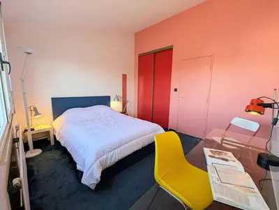 Un ou plusieurs lits dans un hébergement de l'établissement Xanadu - Maison Design 80