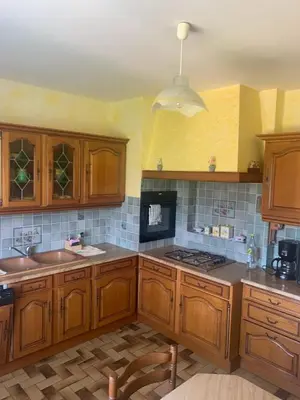 Cuisine ou kitchenette dans l'établissement Chez Frédérique