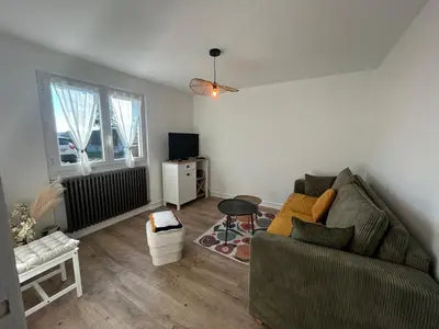Coin salon dans l'établissement Appartment Jumapi