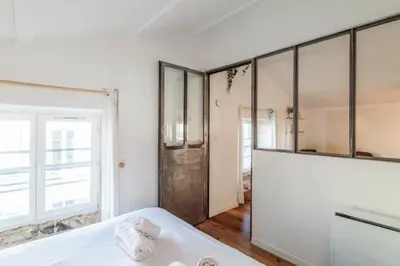 Un ou plusieurs lits dans un hébergement de l'établissement Apt for 3 near the city center La Rochelle