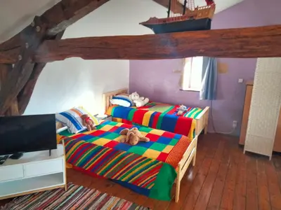 Télévision ou salle de divertissement dans l'établissement Gîte de l' ancienne métairie