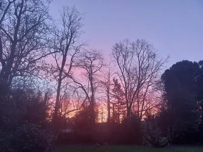 Lever ou coucher de soleil vu de le B&B/chambre d'hôtes ou à proximité
