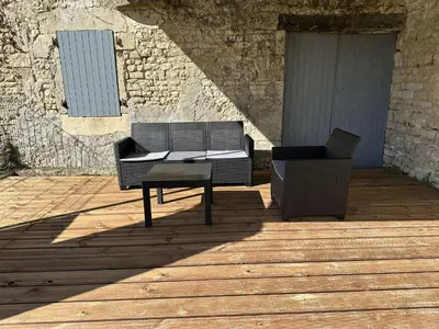 Balcon ou terrasse dans l'établissement La tanière de Lise