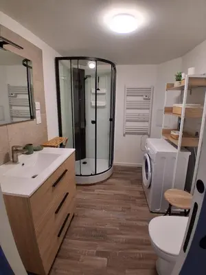 Salle de bains dans l'établissement Grand Studio Mezzanine au calme dans l'hypercentre