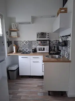 Cuisine ou kitchenette dans l'établissement Grand Studio Mezzanine au calme dans l'hypercentre
