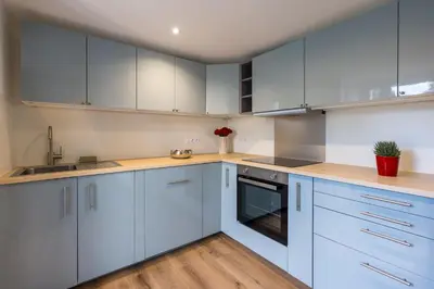 Cuisine ou kitchenette dans l'établissement Home in Niort