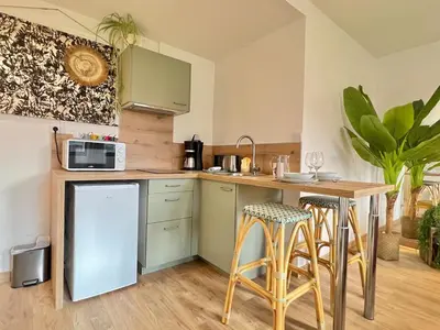 Cuisine ou kitchenette dans l'établissement Studio - Le victoire - aux portes du Futuroscope
