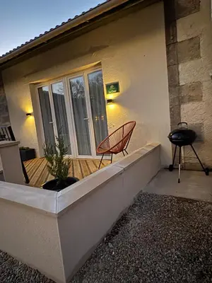 Balcon ou terrasse dans l'établissement Gites de la Vergne