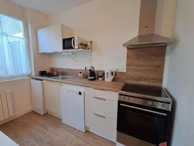 Cuisine ou kitchenette dans l'établissement Studio 3 Cozy Proche du centre ville