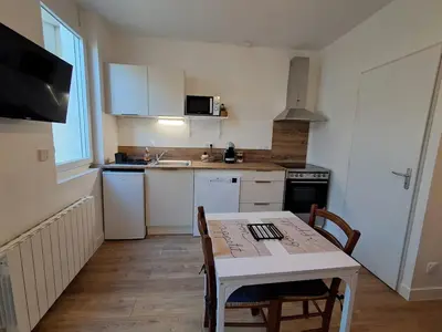 Cuisine ou kitchenette dans l'établissement Studio 3 Cozy Proche du centre ville