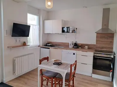 Cuisine ou kitchenette dans l'établissement Studio 3 Cozy Proche du centre ville