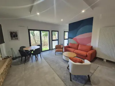 Coin salon dans l'établissement Nina, Appartement 2 couchages, Elégant, Wifi, Parking