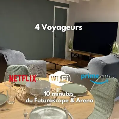 10 minutes from Futuroscope