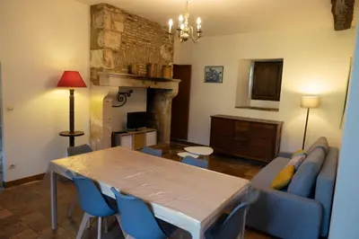 Cuisine ou kitchenette dans l'établissement Gîte du Pin - Abbaye Béruges