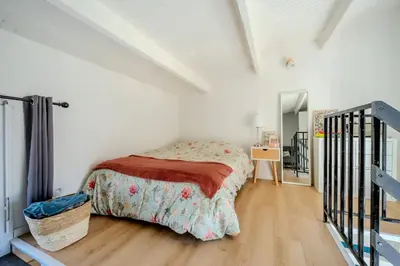 Un ou plusieurs lits dans un hébergement de l'établissement Appartement Samuel