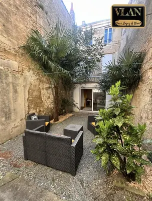 Jardin de l'établissement La Belle Citronnelle Appartement avec Jardin en Centre Ville
