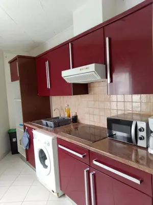 Cuisine ou kitchenette dans l'établissement Maisonnette